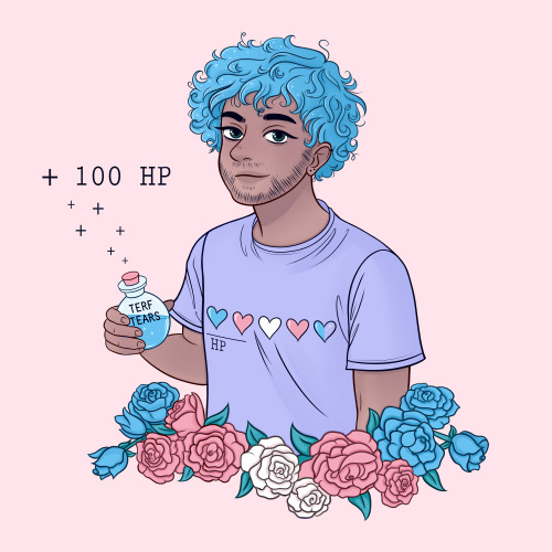 I support my trans family and friends Original shirt design is from trans artist HologramNoah