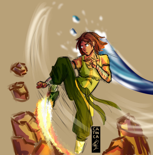 Korra in the Avatar state. I guess I just made this art blog so what better way to start things off 