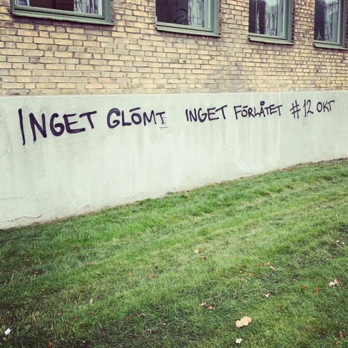 radicalgraff:Memorial graffiti around Sweden for Björn Söderberg, an antifascist activist who was sh