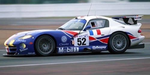 The N° 52 Chrysler Viper GTS-R joined its winning Viper Team Oreca teammate on the podium after the 