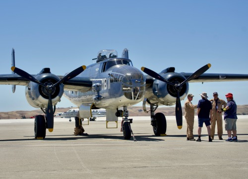 1945 North American B25J Mitchell N5865V c/n 108-34263 MB11 at Travis Air Force Base airshow. Fairfi