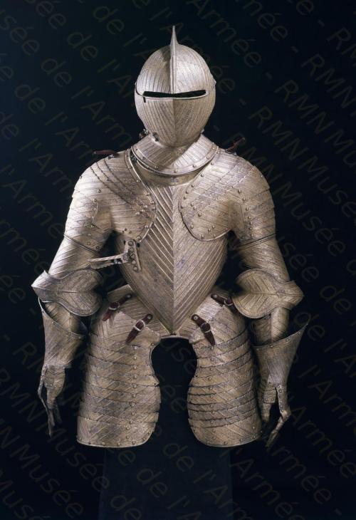 A uniquely fluted half-armor which belonged to King Charles IX, France, ca. 1565-1570, housed at the