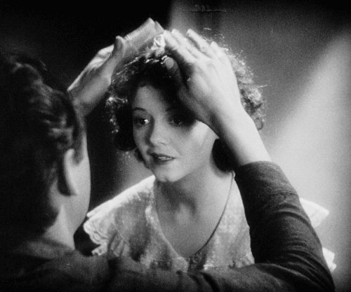 littlehorrorshop:Charles Farrell fixes Janet Gaynor’s hair in Lucky Star, 1929