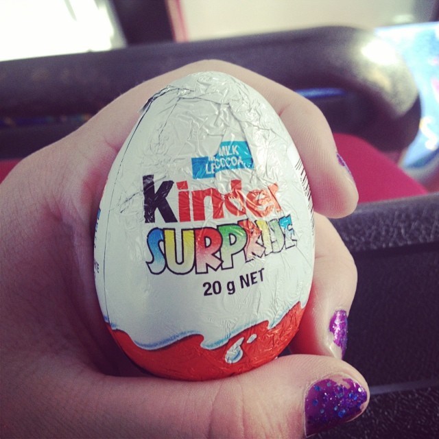 A good day for a little treat. #kindersurprise #yum #cute #toy #chocolate #treat