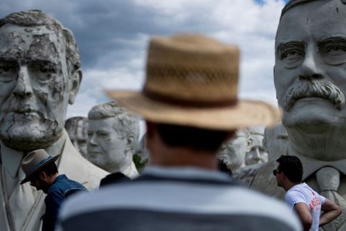 PHOTOS: Rescued busts of former U.S. presidents from the closed Presidents ParkHoward Hankins rescue