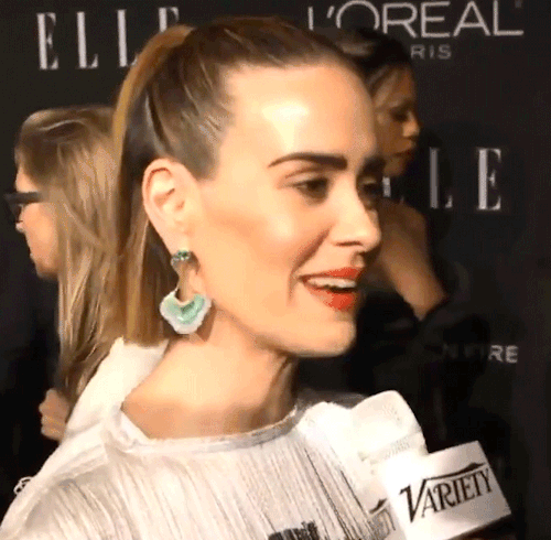 reigncorps: Sarah Paulson at Elle’s Women in Hollywood 2018 Red Carpet