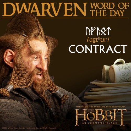 awildellethappears: leavesinwinter: toralinda: purajobot935: Dwarven Words of the Day Fili sure know