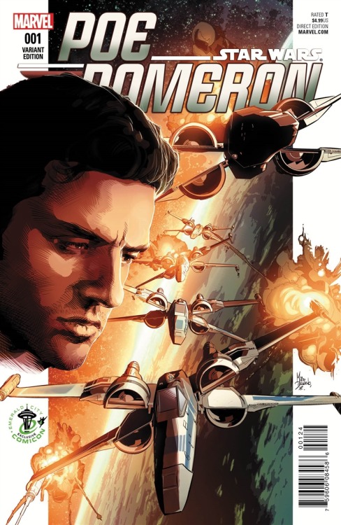 roguedameron:Just some of Marvel’s Poe Dameron variant covers from the first six issues.