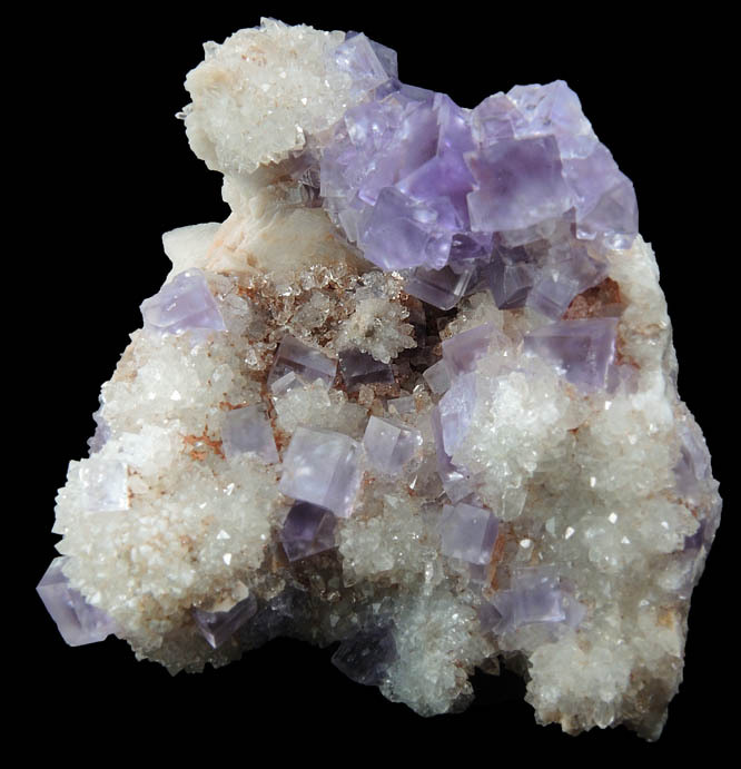 vugnasmineralblog:    Fluorite on Quartz with BariteCaravia-Berbes District, Asturias,