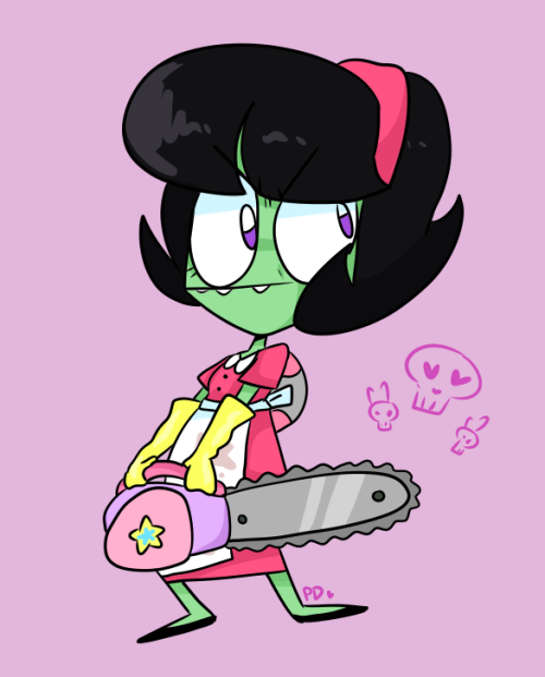 e-p3t:i couldn’t stop drawing housewife zims last night based off of an old drawing i did + a 