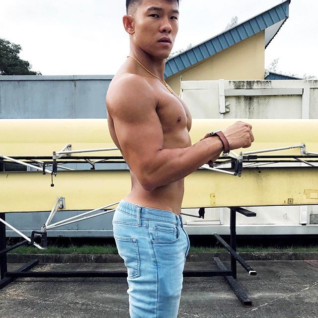 Young asian teen boy