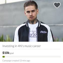 igorstepanov:  Trying to raise money for my music project !! @4n_music anything will be appreciated LINK IN BIO  thank you :)