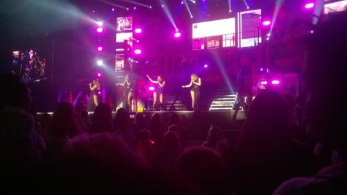 SEVEN ROWS FROM THE FRONT, LITTLE MIX AT MANCHESTER ON THE SALUTE TOUR