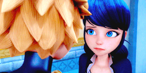 bokutouh:Love this interaction. Chat listens carefully while Marinette tries her best to explain the