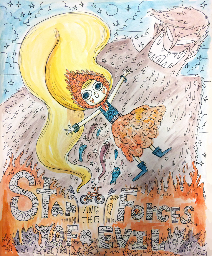 daronnefcy:  Star is finally going to be on TV!  This was a Star watercolor I made