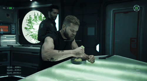 allez-argeiphontes:pantuflauniversal:The Expanse S03E07 “Delta-V”.oh Amos my darling… I mean, just l