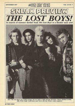 ohmy80s:  The Lost Boys Article September 1987