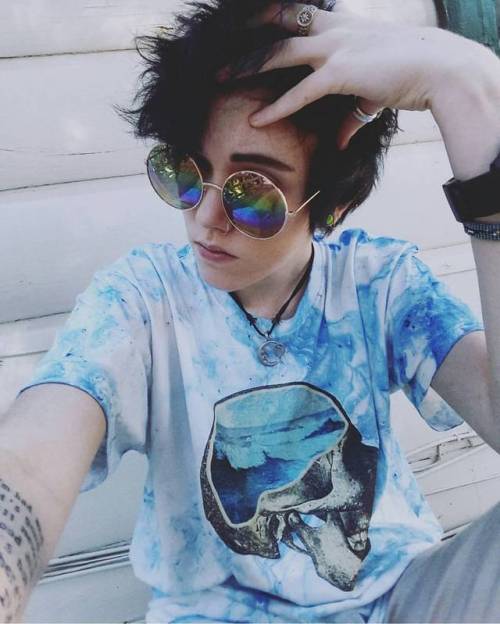 @kidvyl wearing our &lsquo;Brain Waves&rsquo; Marble Shirt #regram