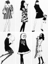 weirdlandtv:1960s fashion illustrations by Akemi Watabe.