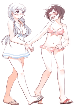 breakfastbooty:  Super late but: swimsuits #Whiterose_69min  