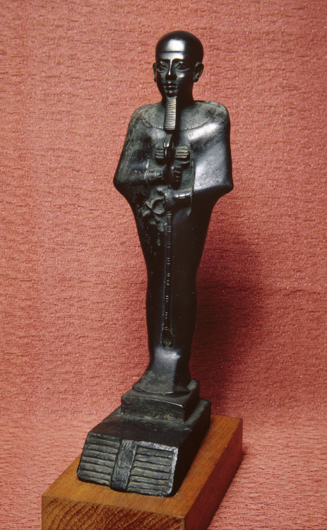 Bronze statuette of the Egyptian god Ptah, chief deity of Memphis and patron of craftsmen.  Art