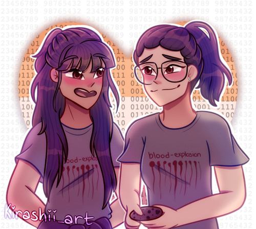 Yes, I Drew A Lesbian Non-binary Heart In The Background. I Couldn't Help Myself. Honestly One Of My