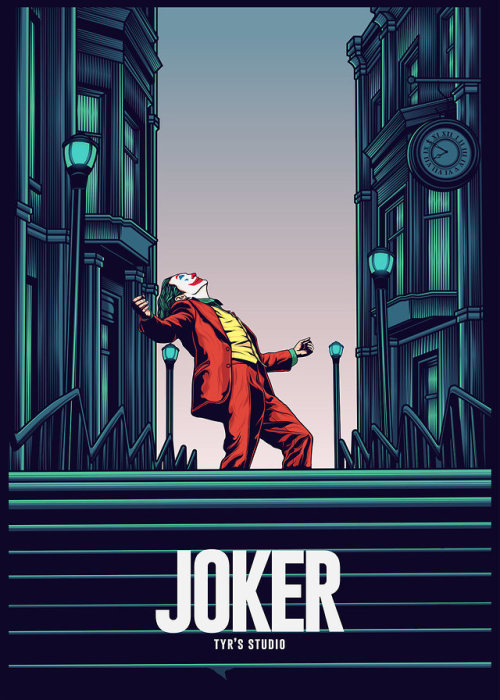 BATMAN NOTES — Joker Movie Poster by Peter Merisk