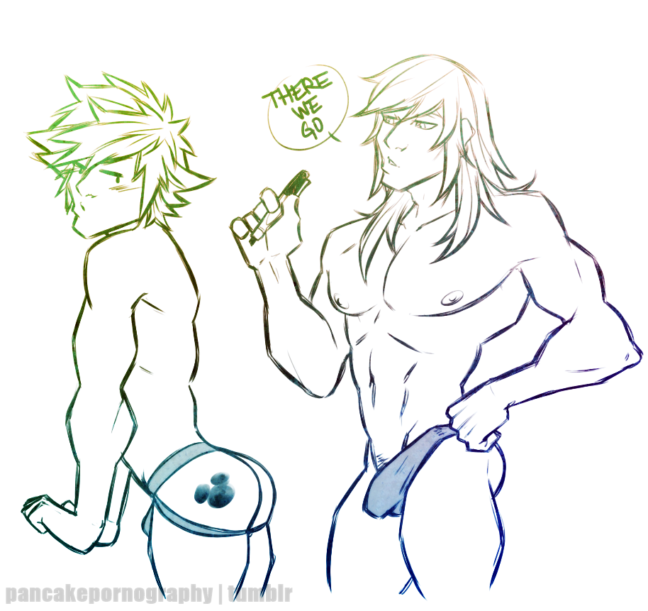pancakepornography:  sora and riku more undies and stuff! 