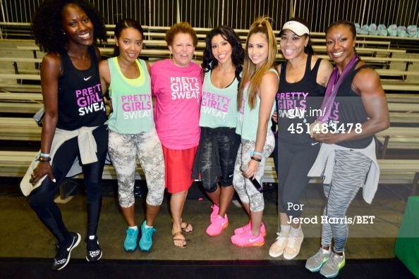 jasminev-news:  June 29th: (more) Jasmine at the Pretty Girls Sweat event in Los