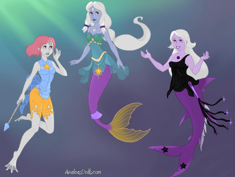 Mermaid-Scene-by-AzaleasDolls crystal gems