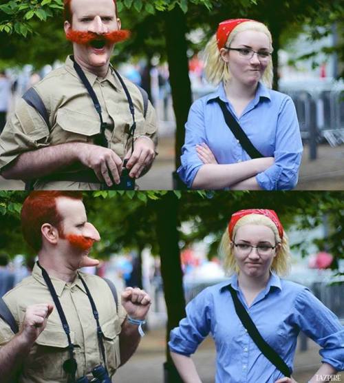 fromthemarinadistrict:  cosplay-gamers:  The Wild Thornberrys Marianne Thornberry by Tascha Dearing Nigel Thornberry by Joshua Walker Photos by Sophie Keen, ZeroKing2010, and So Say We All  BRILLIANT 