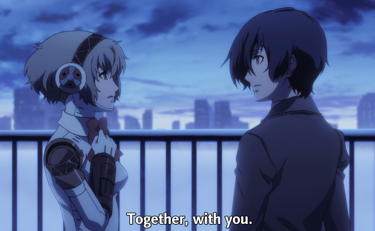 Aigis and makoto