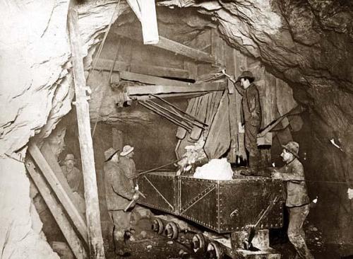 Tredwell gold mine, located 500 feet under the ocean near Juneau, Alaska, dated 1916.