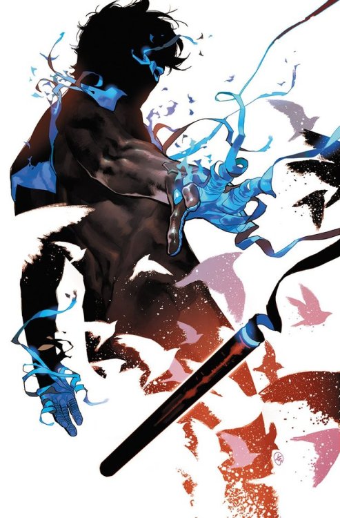flyingnightwingwing: Red Hood and the Outlaws #26 Variant Cover Nightwing #54 Variant Cover by Yasmi