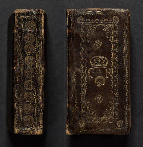 daughterofchaos:London binding, ca. 1649This London binding, which dates to around 1649, is of brown