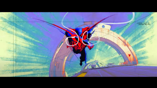 chuwenjie:I drew these burst card frames of 2099 for the new Spiderverse trailer - (they’re only on screen for a fraction of a second!) 