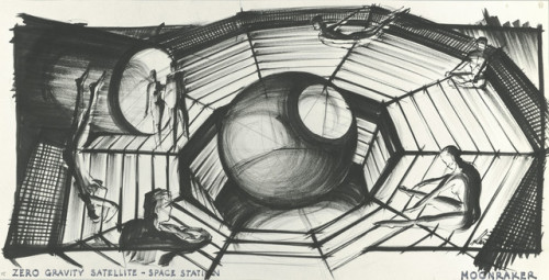 talesfromweirdland:Some of Ken Adams’s set designs for James Bond.