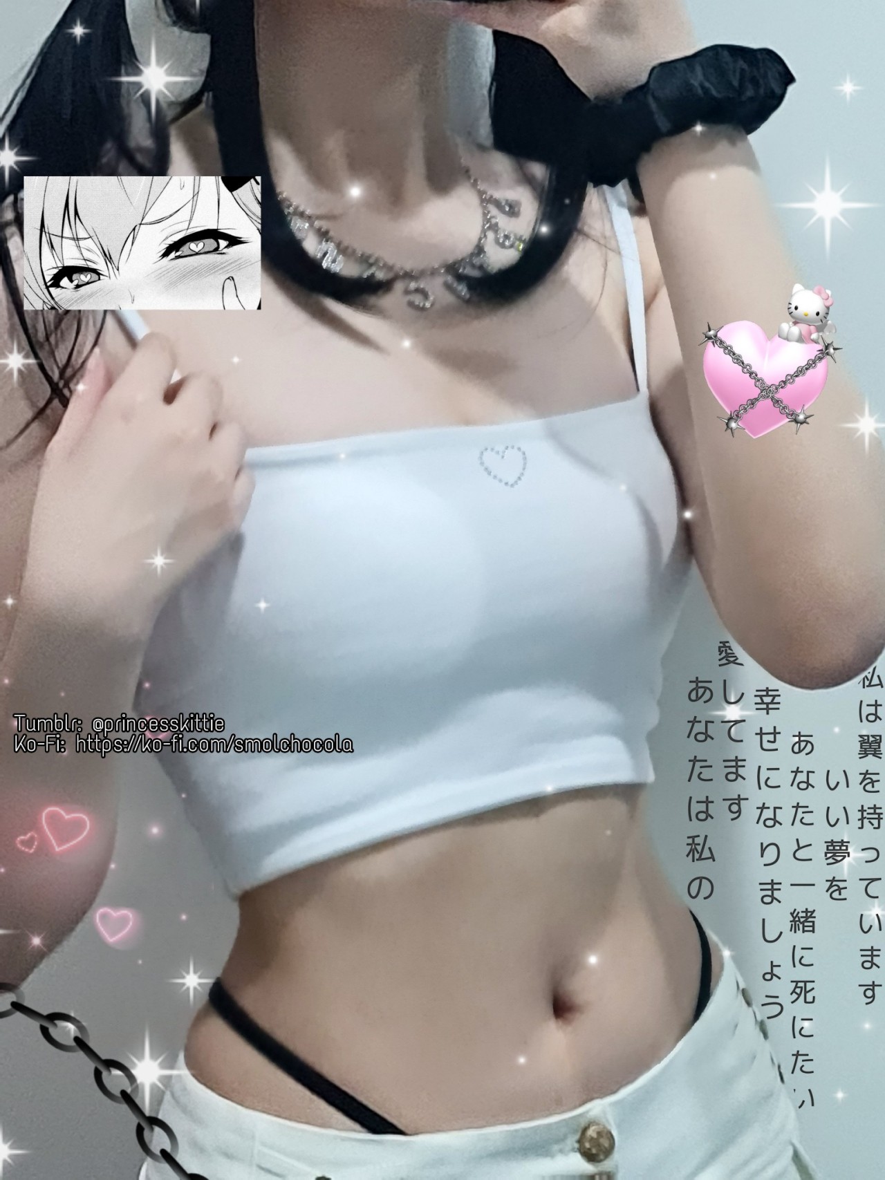 princesskittie:Low quality pics of ur emo asian babe ⛓️ ♡ Buy my exclusives | Ko-Fi | Snapchat: @chocola_kittie ♡