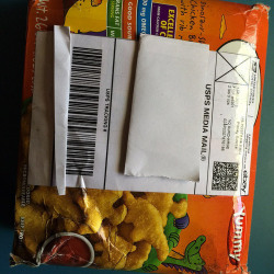mummyshark:  mad props to the ebayer who literally mailed my item in an empty box of dinosaur chicken nuggets  