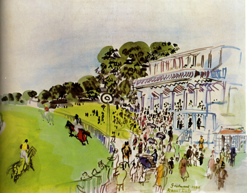 Races With Goodwwood, 1930, Raoul DufyMedium: gouache,watercolor,paper