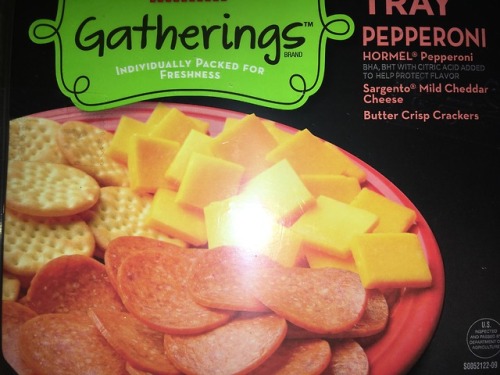 Snacks for tonight Cheese and pepperoni platter