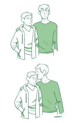 lomonte:  Headcanon that Reiner get lots of kisses on the top of his head? 