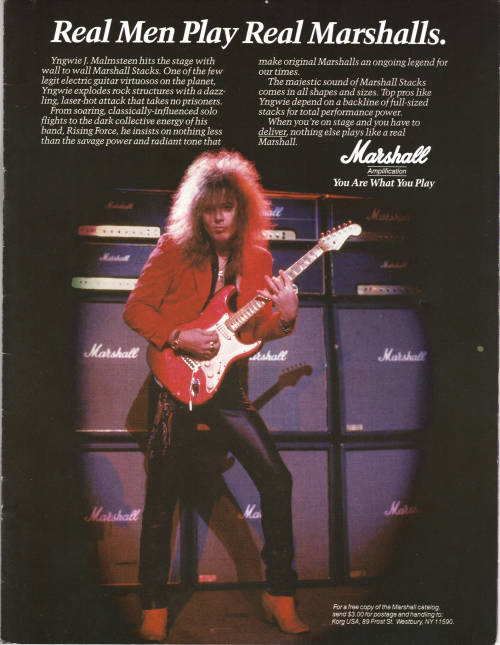 80s guitar ads.