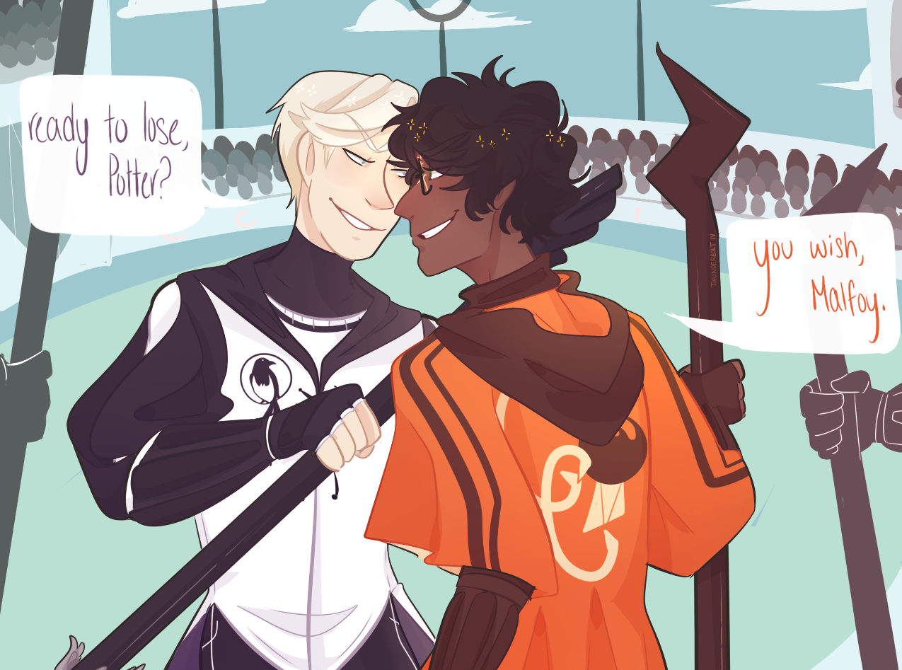 pic Kiss Quidditch Drarry harrydracorecs tumblr blog tumgir