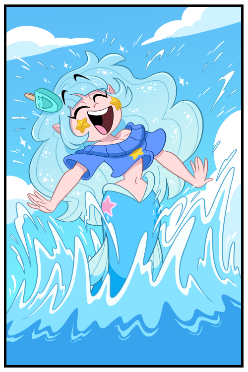 Comic pages done for Vannamelon’s Seasalt character debut video.