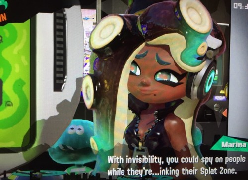 shiver-stars:  heir-conditioning: ……..Marina local octopus fantasizes about voyeurism and bank robbery  she is the perfect waifu <3 <3 <3