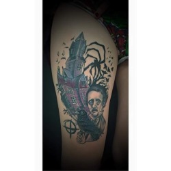 1337tattoos:  Edgar Allan Poe Inspired Tattoo