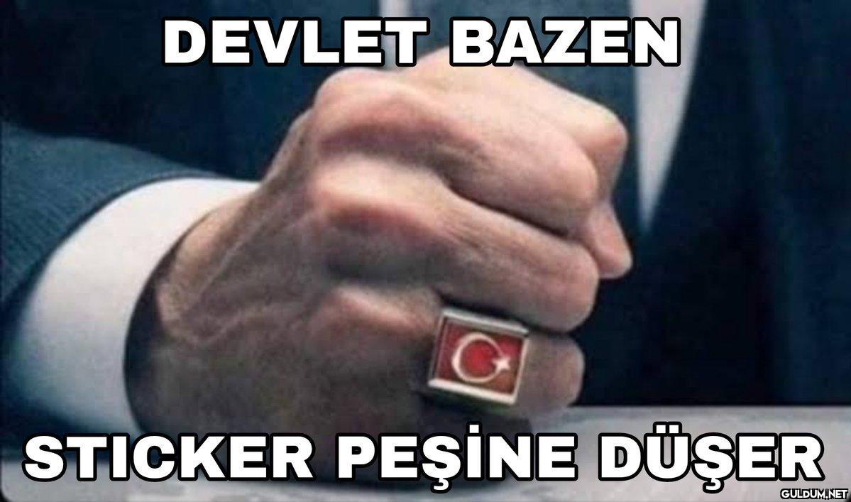 DEVLET BAZEN G STICKER...