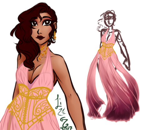 mpuzzlegirl:mpuzzlegirl:Edited and finished dress for Carmon!I…I just love gradient fabrics, okay?De