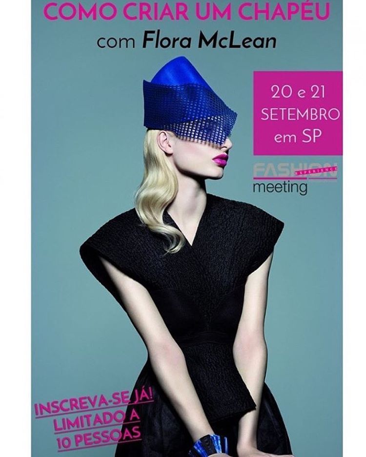 #houseoffloraofficial #fashionmeeting #saopaulo #hofontour #hats #millinerycouture #avantgarde #photomaxoppenheim #modelmaryballentyne. To sign up please email. www.fashionmeeting.com.br